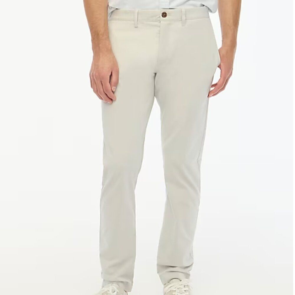 J. Crew Factory BZ109 Straight-fit flex chino pant in Stone NWT size 32/32